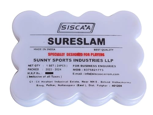 SISCAA Carrom Coin - 24 Coins Rosewood