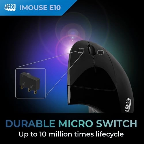 iMouse E30 Vertical Ergonomic Mouse - Wireless