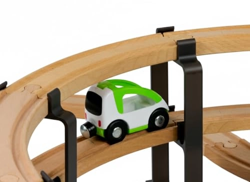 Wooden Train Spiral Rail Mount - 3 Levels