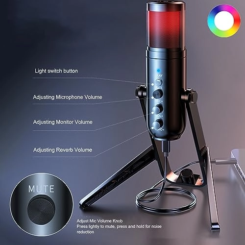 XUMIUZIYu2i1hgq48o USB+3.5mm-Mini-Jack Microphone