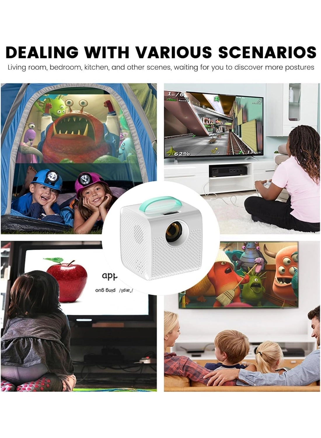 Mini Projector - 50 ANSI 1080P
