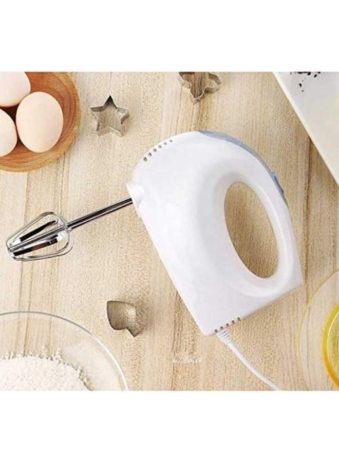 Hand Mixer - 7 Speed Whisk & Dough Hooks