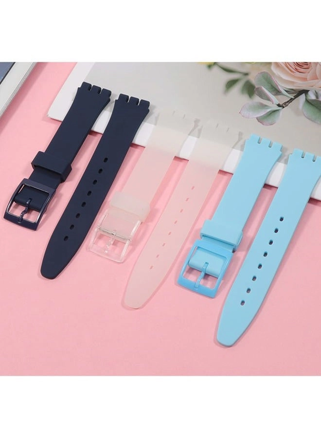 17mm Silicone Watch Band for Swatch