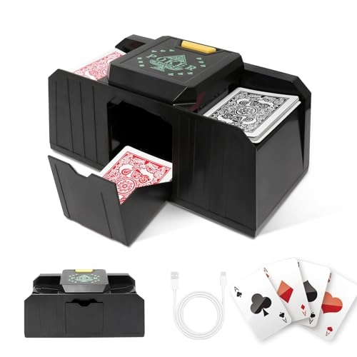 Automatic Card Shuffler - Auto-sensing Electric
