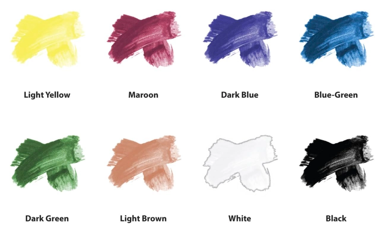 Semi-Moist Underglaze Decorating Colors - Set 1