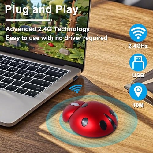 Ladybug Mouse - USB