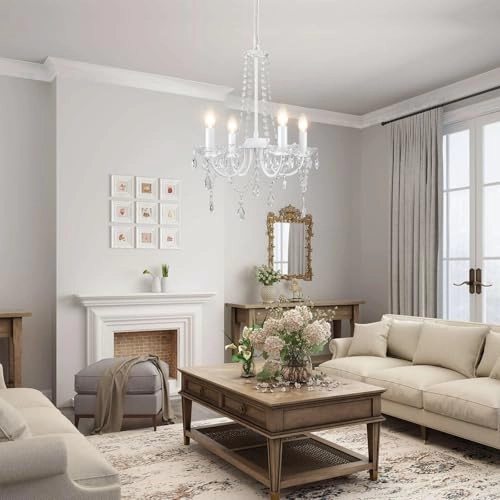 Crystal Chandelier - 59-inch adjustable chain