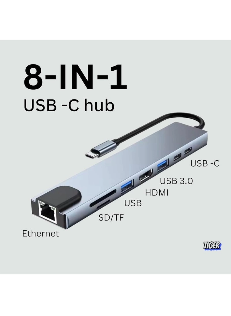 USB-C Multiport Hub Adapter - 4K HDMI Gigabit Ethernet