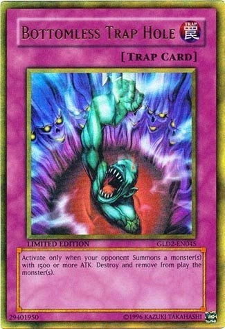Konami Yu-Gi-Oh! Bottomless Trap Hole GLD2-EN045