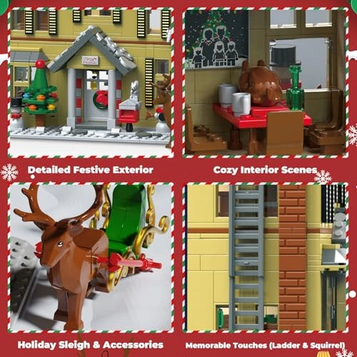 Christmas House Building Toy - 1405pcs