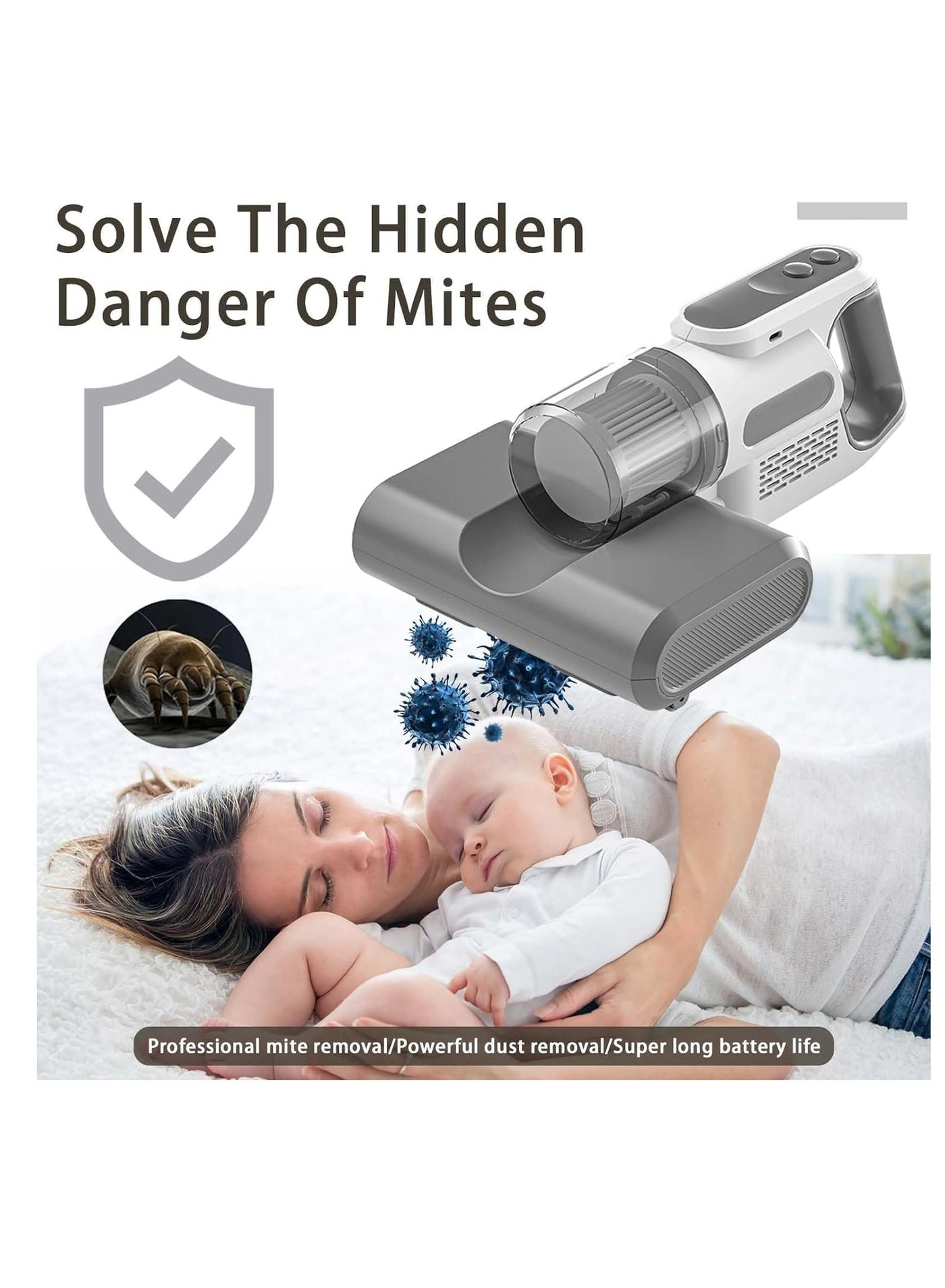 3 in 1 Vacuum Cleaner - Wireless HEPA Filter White