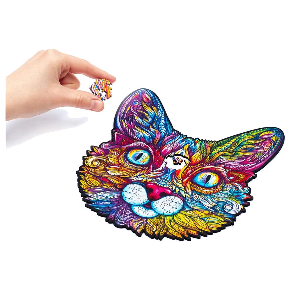 Impressive Cat Wooden Puzzle (4107390-CAT_S) - 100 pcs