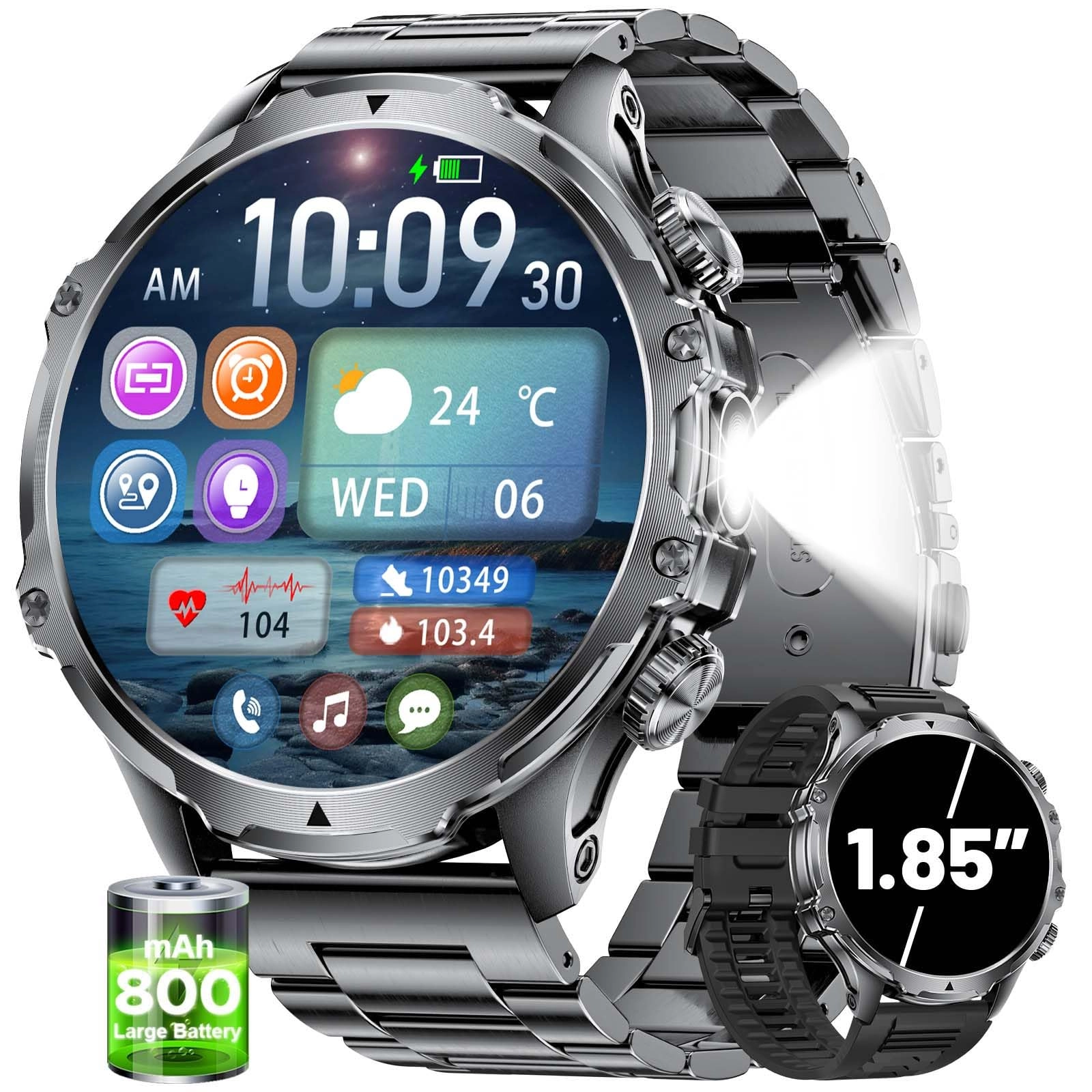 Smart Watch 55mm Metal