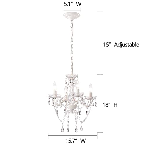 Mini Crystal Chandelier - 17 inches