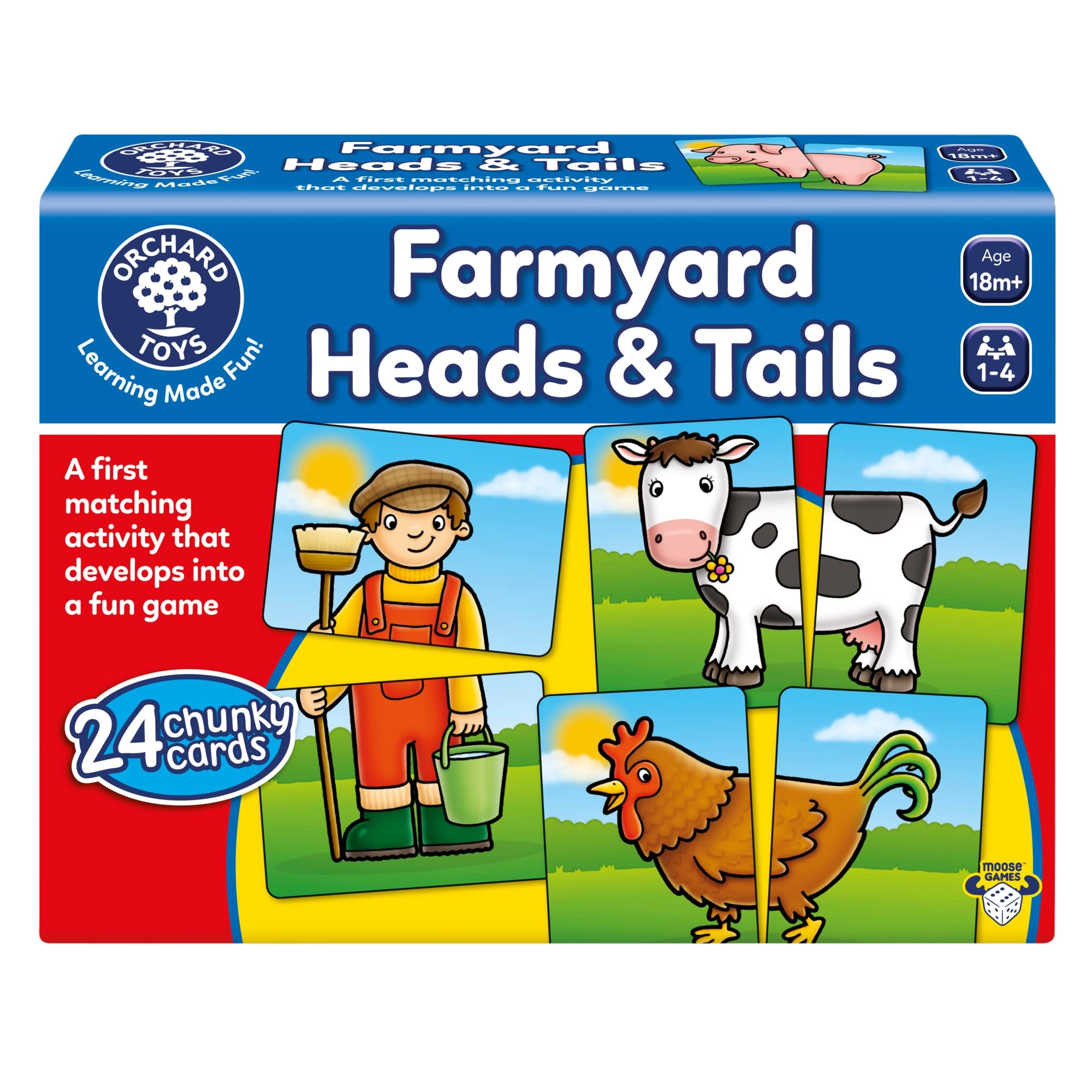 Orchard Toys Farmyard Heads & Tails - 18 Months+ 24 pieces