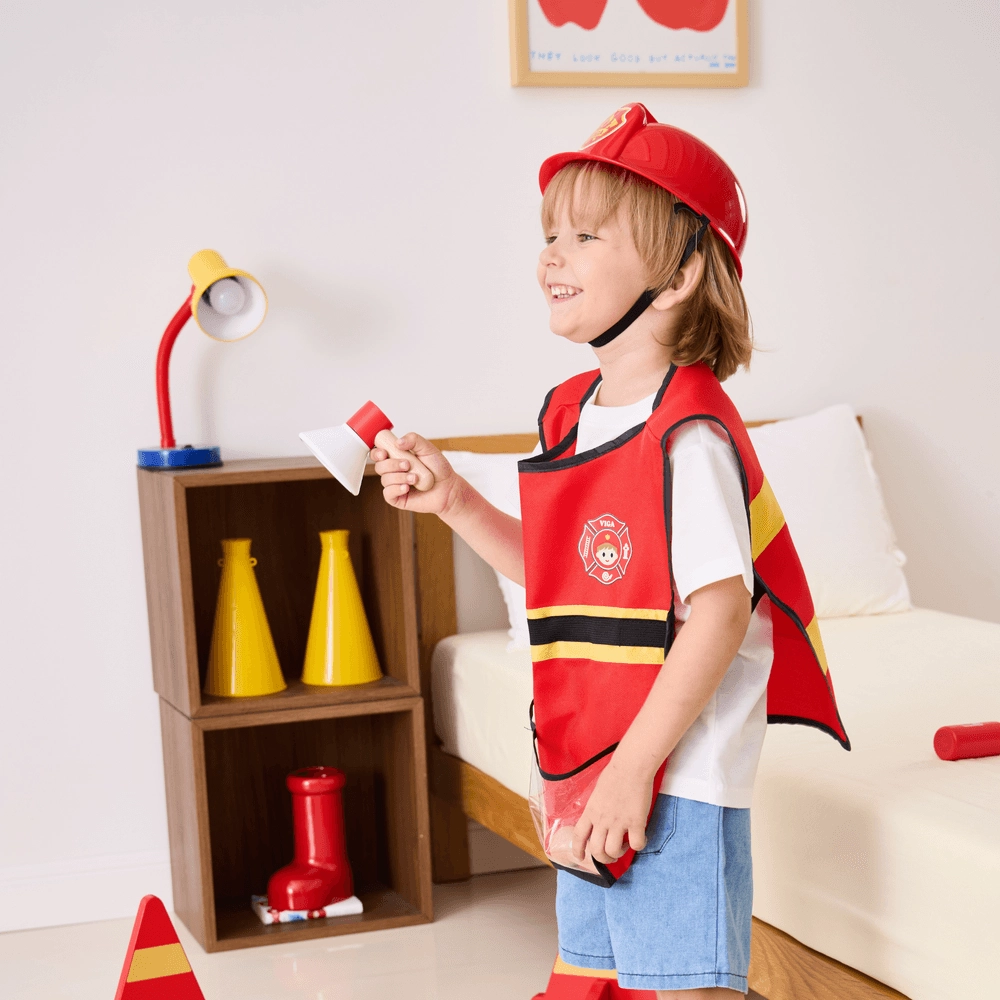 Firefighter Role Play Set - Wooden 8 pcs (29464294-44714)
