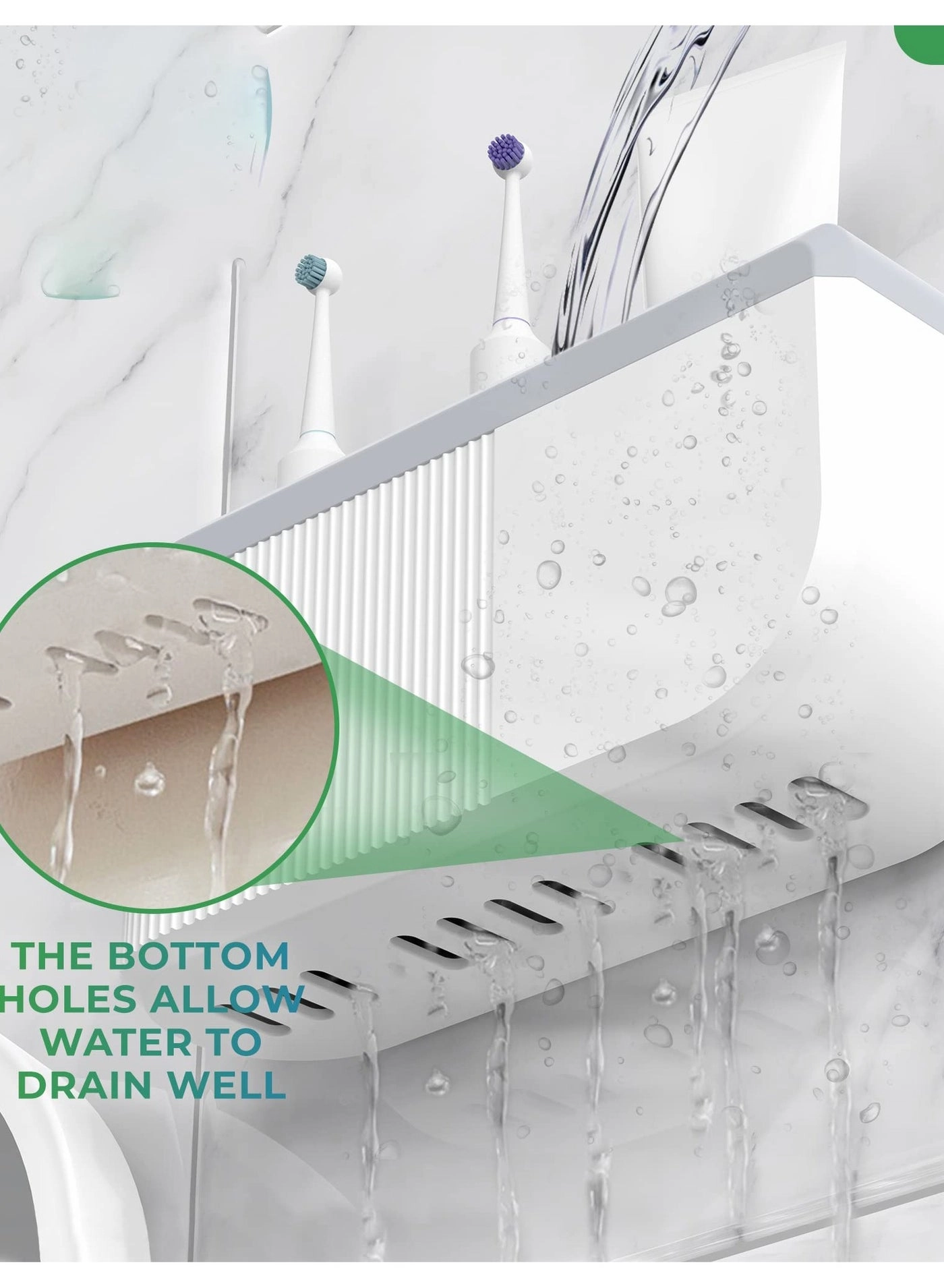 Electric Toothbrush Holder - Any toothbrush and electric toothbrush heads Wall-Mounted