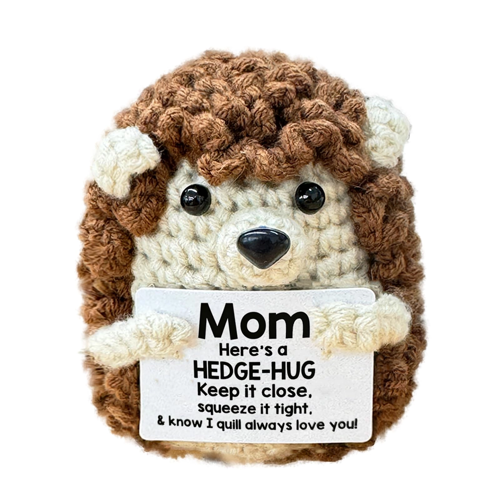 ZDYSQLR Hedgehog Emotional Support Hedgehog - 10.2 cm Crochet