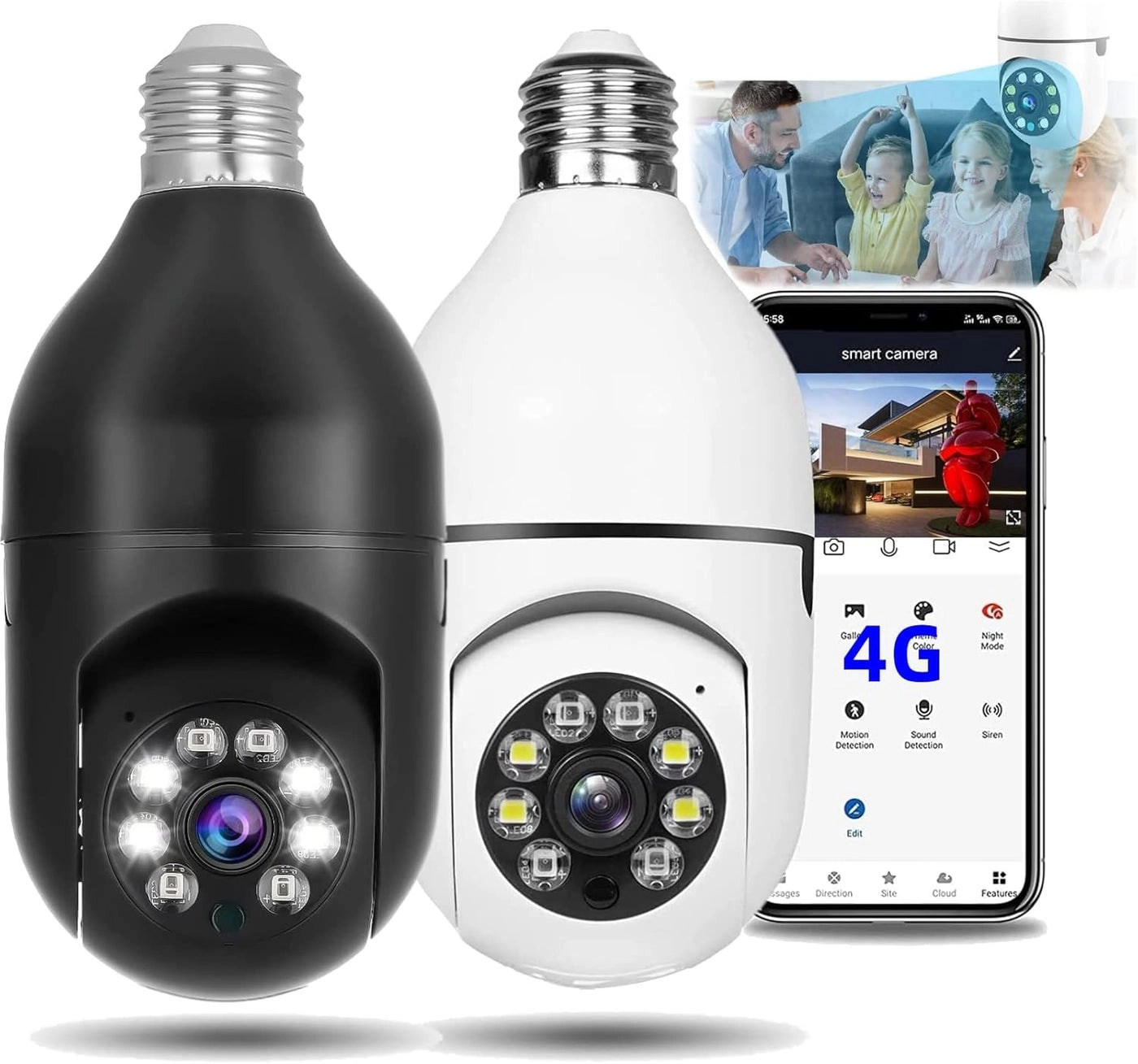 comfrt Light Bulb Camera - 1080P Pack