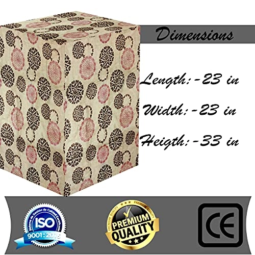 Front Load Washing Machine Cover - Washable Dustproof 23x23x33