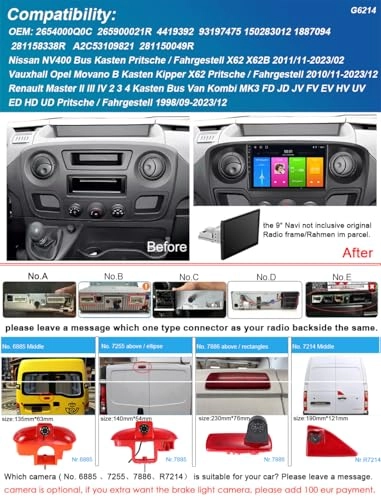 GPS Navigation + R7214 Rear View Camera - 9 inch