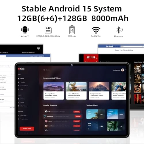 Android 15 Tablet - 128GB 11"