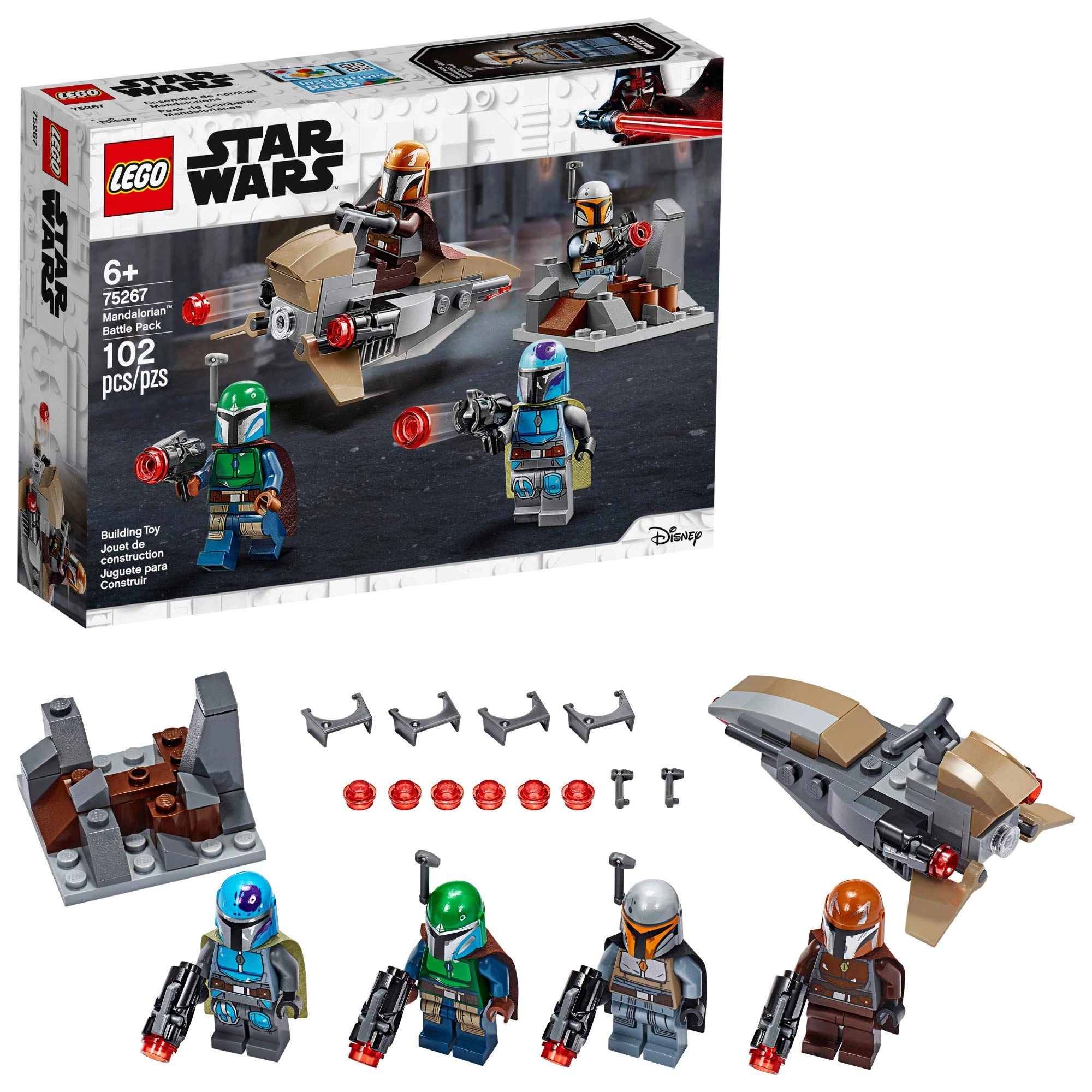 LEGO Star Wars Mandalorian Battle Pack (75267) - Mandalorian Shock Troopers Speeder Bike