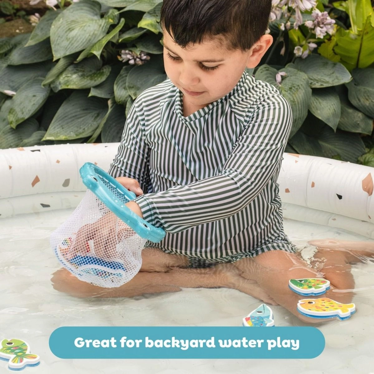 Shark Chasey Catch A Fish - seven fish and a shark net 1+