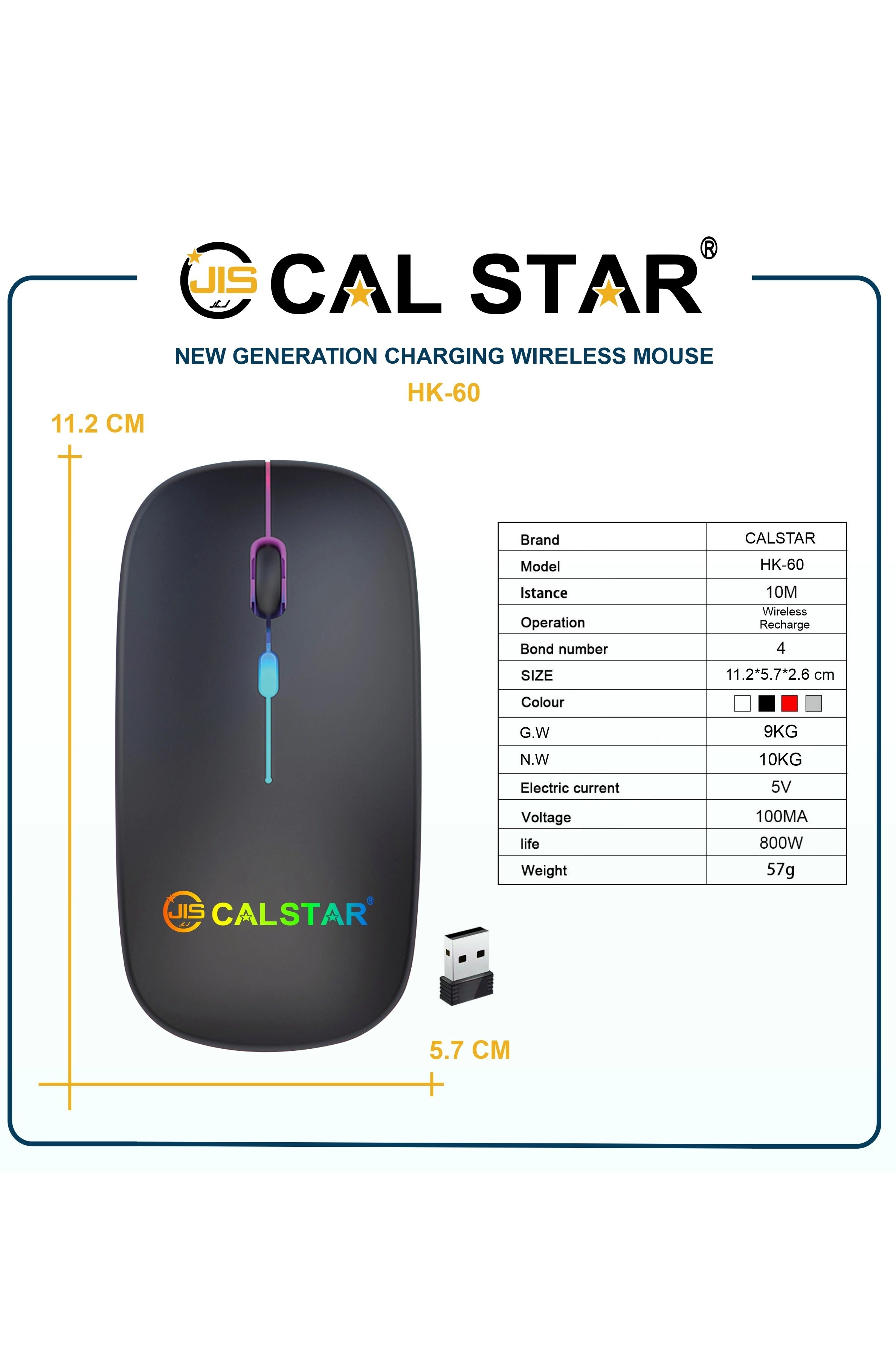 HK-60 Wireless Mouse - Bluetooth