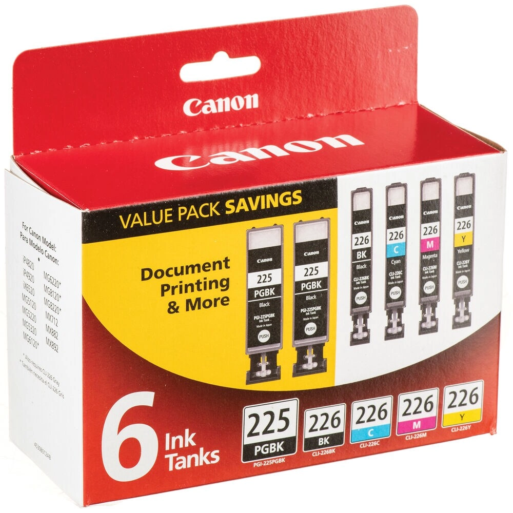 Canon PGI225 + CLI226 - Standard Yield Multicolor Value Pack