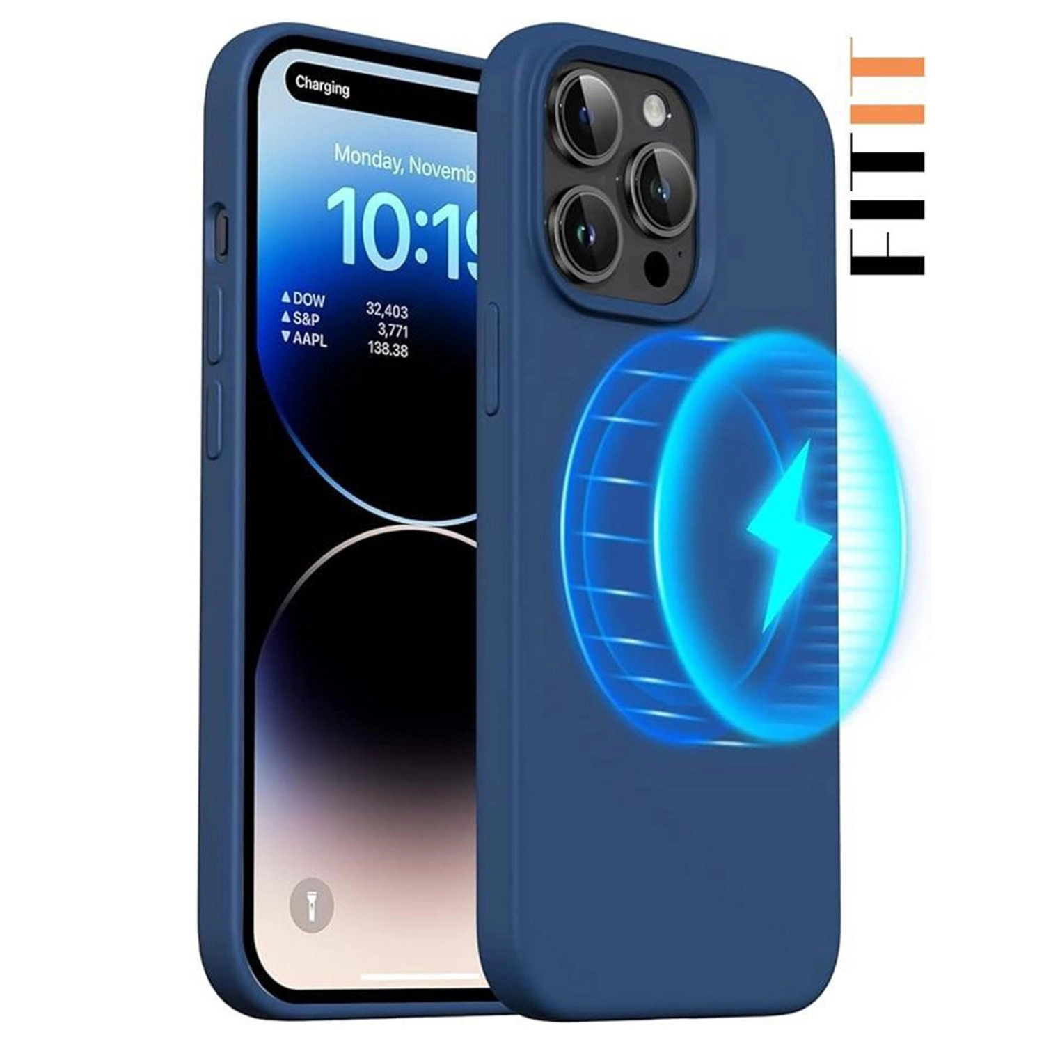 Magnetic Silicone Case with MagSafe for iPhone 13 Pro