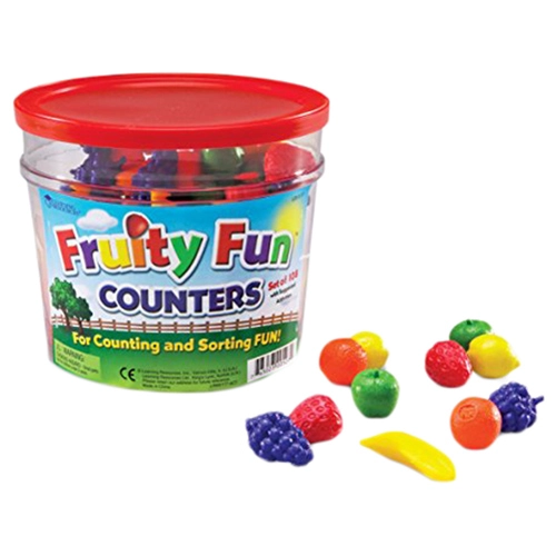 Learning Resources Fruity Fun Counters - Suitable for 3 years & above 72 pieces