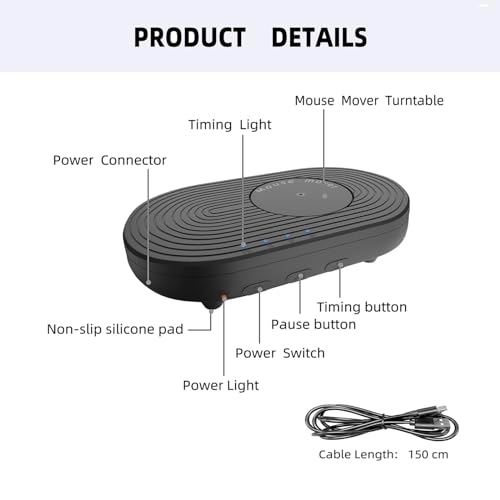 Mouse Mover - black Wireless