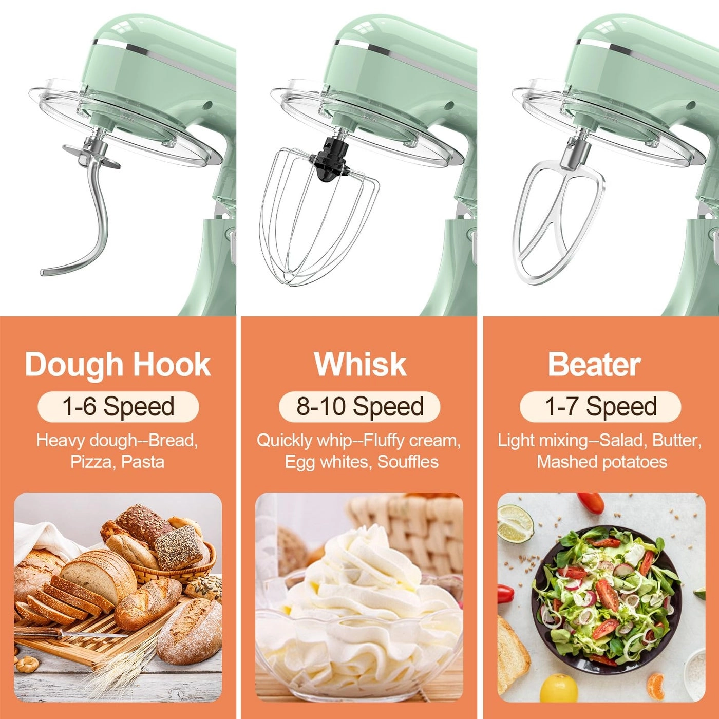 Electric Mixer - 6.5 Quarts 660 watts