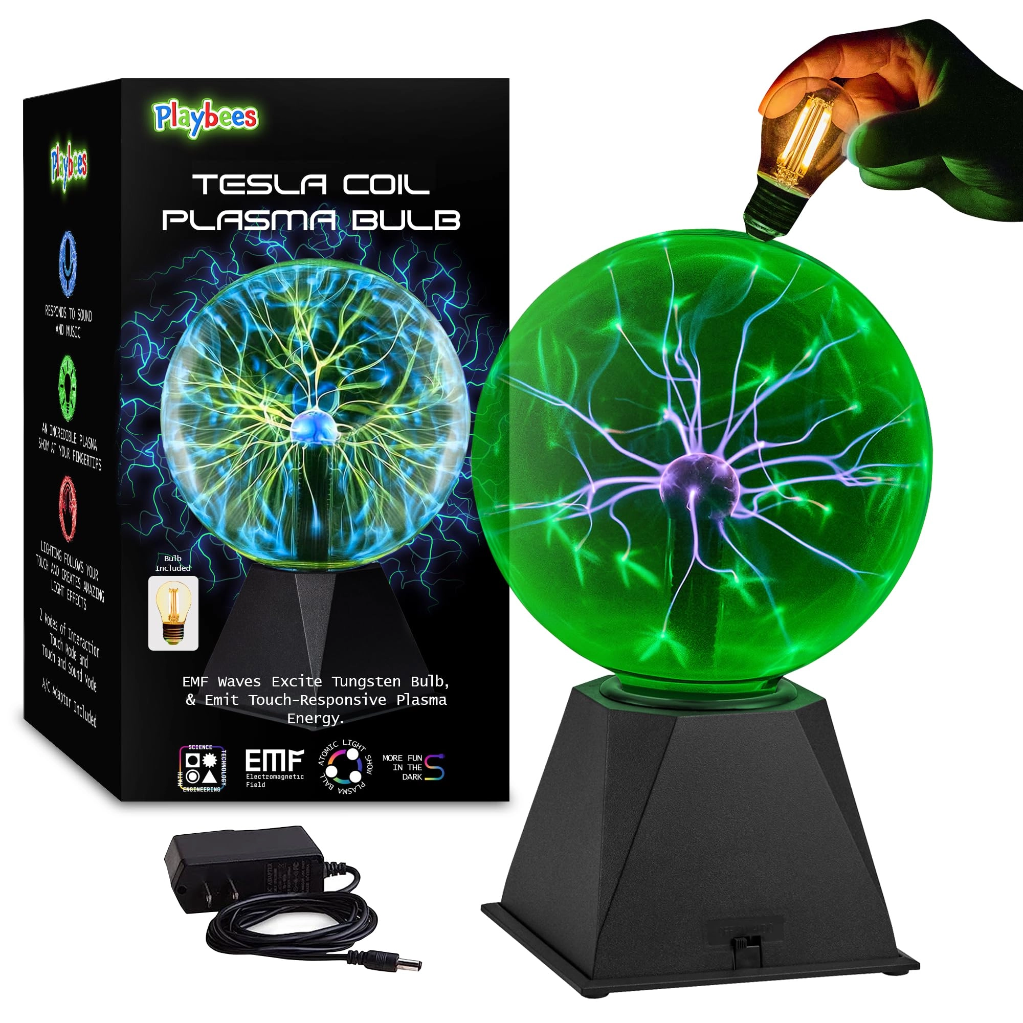 Better Basics Plasma Ball - Plasma Green