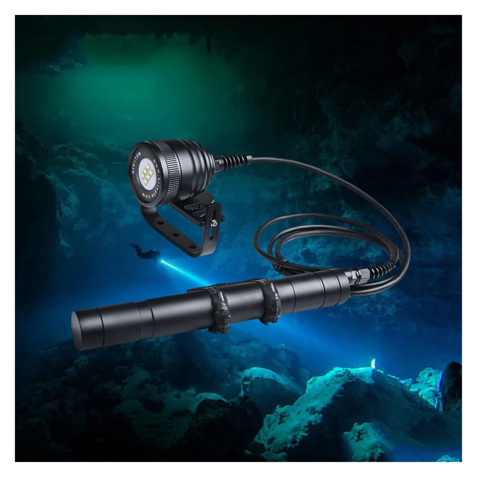 FOROE 6*XM-L2 U4 Diving Flashlight