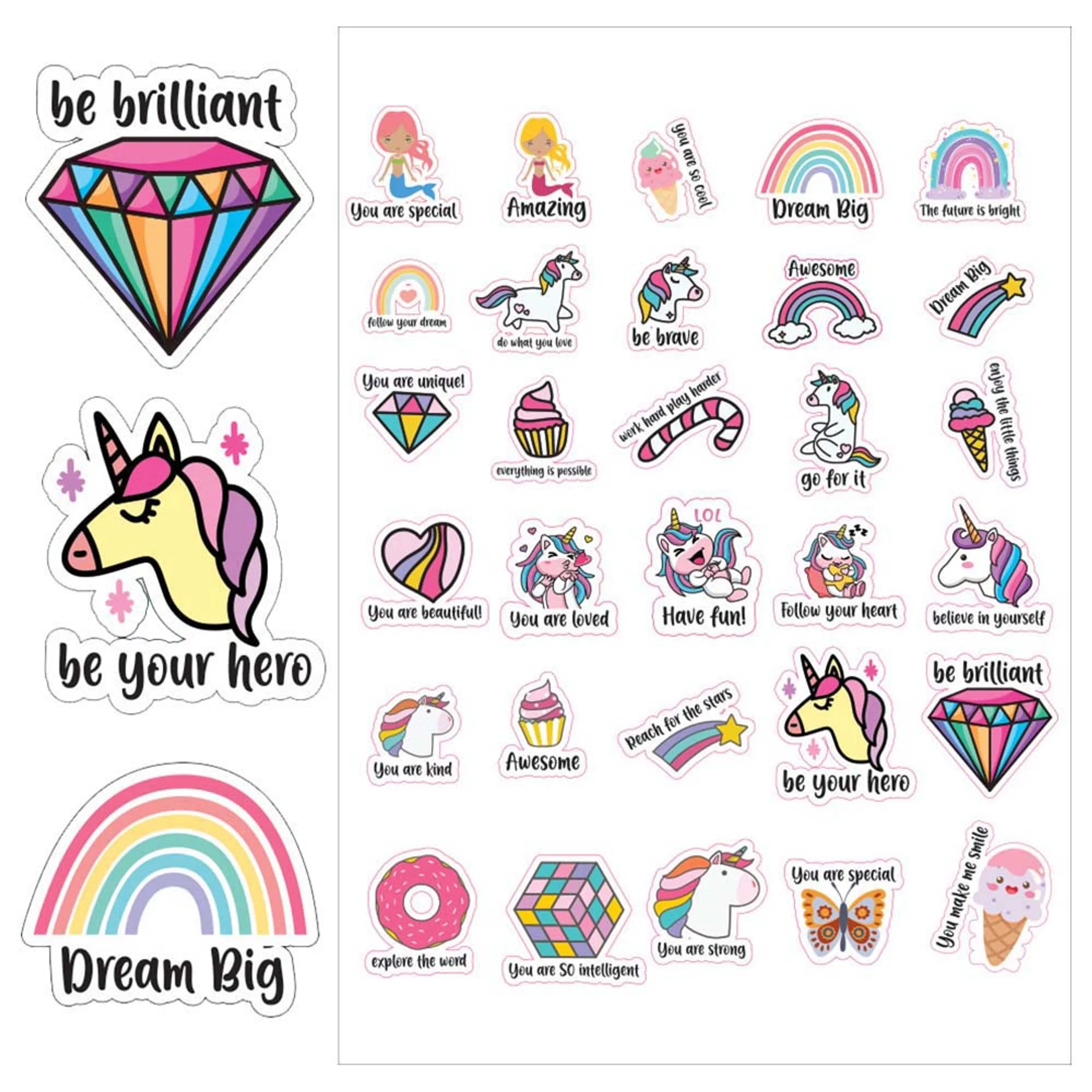 Twinkle Hands Reward & Motivational Stickers - plastic 30pcs