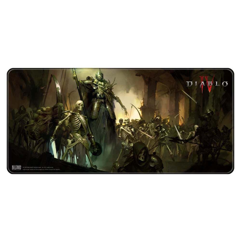 Blizzard Diablo IV Skeleton King XL Silk Fabric Gaming Mouse Pad - 90x42 cm