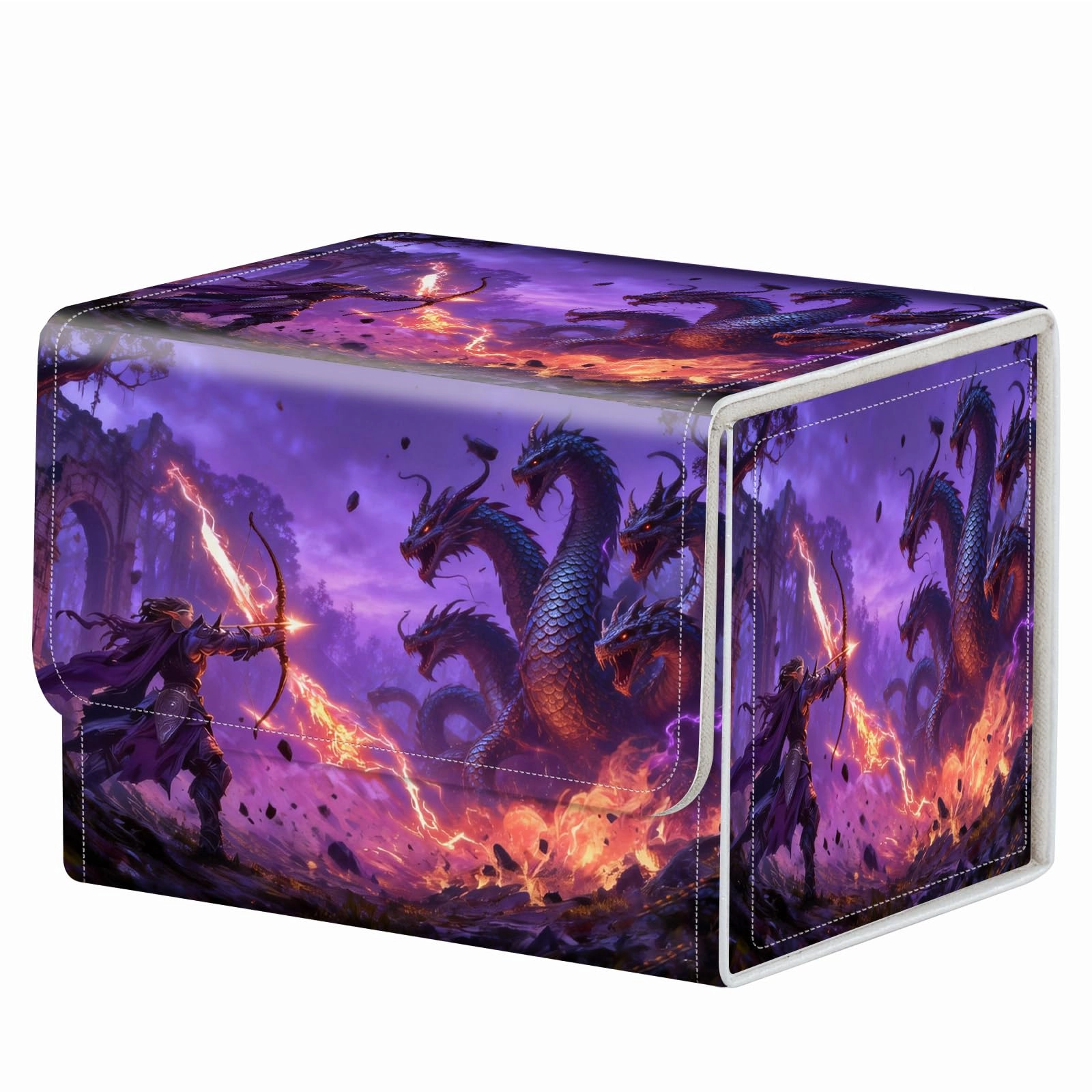 RMJKXQZG MTG commander deck box - up to 200+ Sleeveless