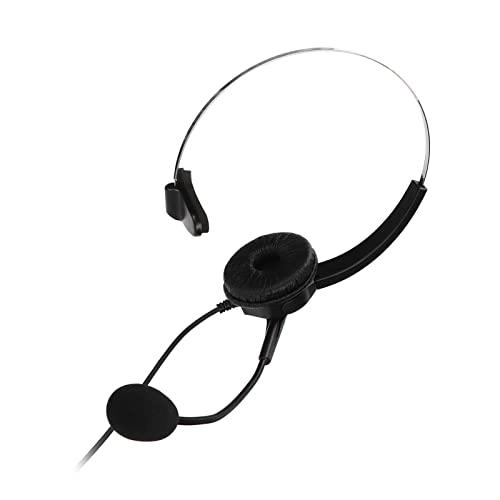 Call Center Headset for Computer - Dual 3.5mm Noise Cancelling Microphone