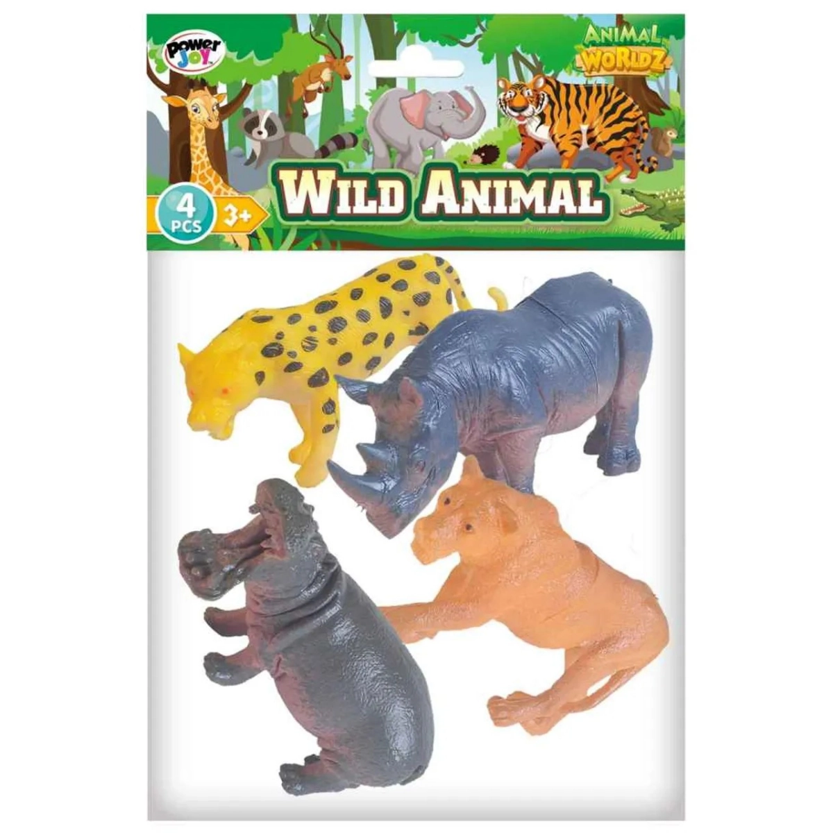 Safari Animals Collectable Toys (ALGT-999A-22) 4 pcs