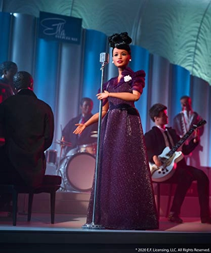 Ella Fitzgerald Collectible Doll - Approx. 12 in Purple Gown Ages 72+