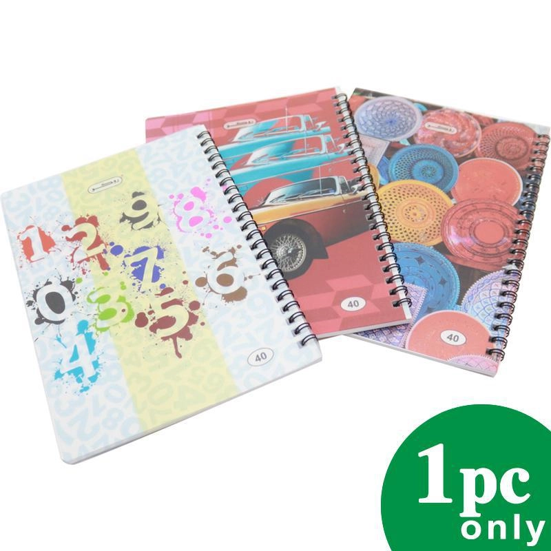 Notebook 19 X 26 cm Spiral - Grid 100 Sheets