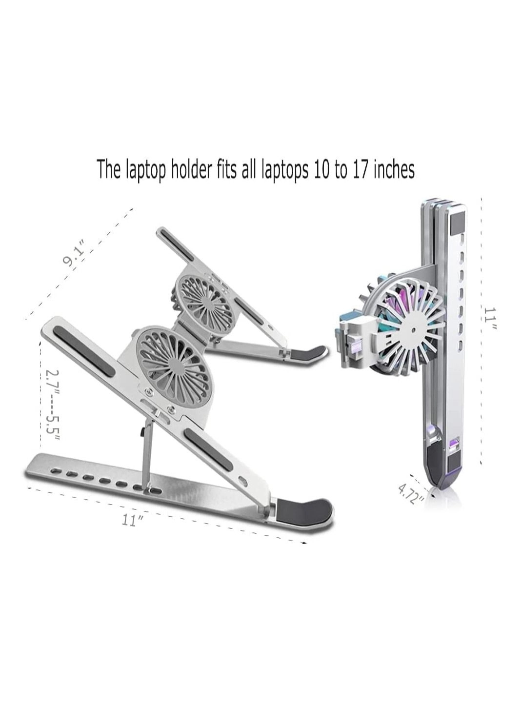 Adjustable Laptop Stand - 10 To 17 Inches