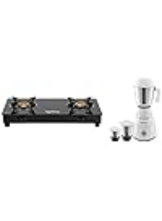 Lifelong Power Pro Mixer Grinder - 500W 1.25L + LLGS912 - 2 Burner