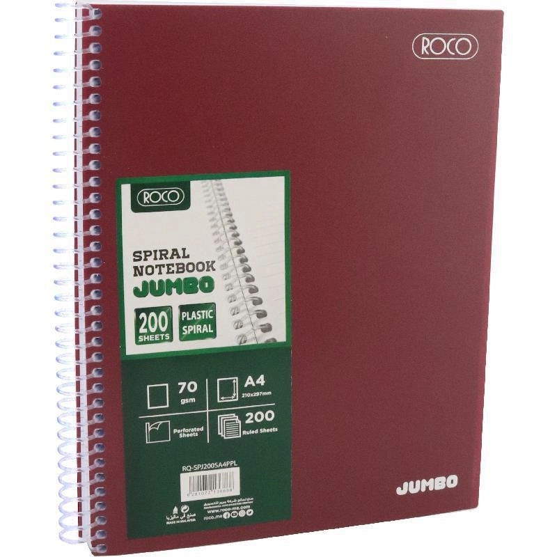 Jumbo Notebook A5 Spiral - Lined 200 Sheets