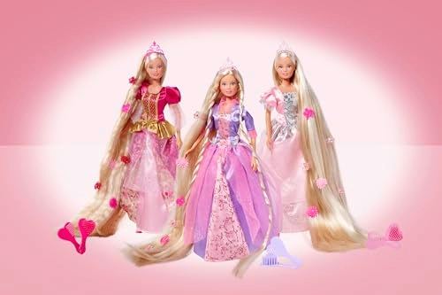 Rapunzel Fashion Doll - ultra long hair pink dresses Ages 3+