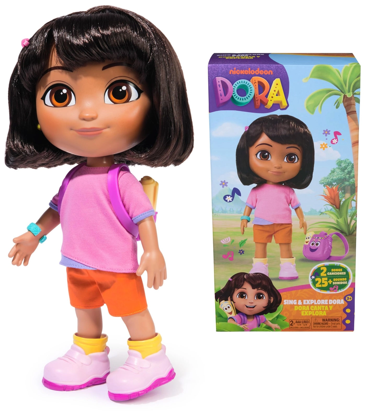 Spin Master Dora Doll - 12-Inch Music & Sound Effects Bilingual Phrases Ages 3+