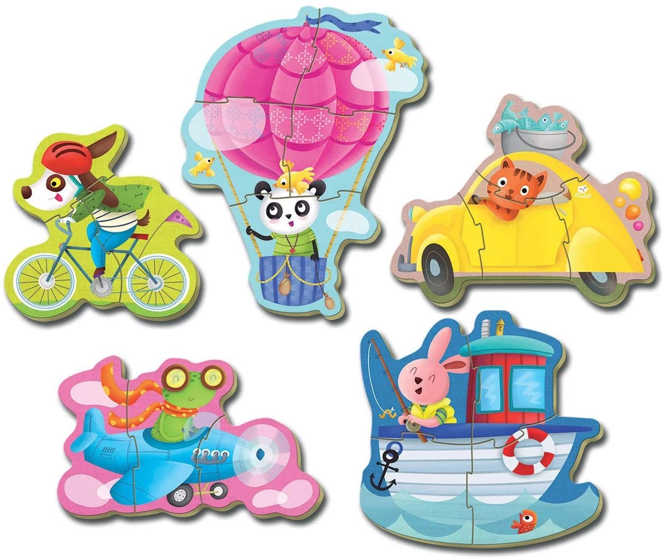 Educa Driving Animals Five Baby Puzzle (FGI-17141) - 3 pcs