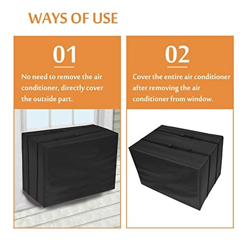 Window Air Conditioner Cover - Fits Most 12,000 - 15,000 BTU Window Air Conditioner Units.